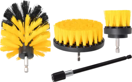 HARJASARJA PORAKONEESEEN 1/4" HEX 4-OSAINEN KARKEA - Teräsharjat - 2752 - 1