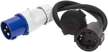 KARAVAANARI-ADAPTERI AM0194 AMIGA 3 NAP./SCHUKO 0,5 - Jatkojohdot, kelat ja tarvikkeet - 3942 - 1