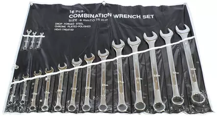 KIINTOAVAINSARJA 16-OSAINEN X016027 10-36MM - Kiinto- ja lenkkiavaimet - 4352 - 1