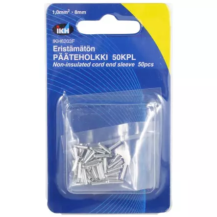 PÄÄTEHOLKKI 1,0MM2 X 8MM 50KPL - Autosähkötarvikkeet - 322 - 2