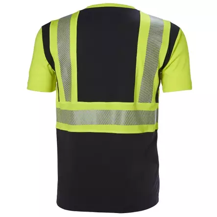 T-PAITA 3XL ICU FL.KELT/MUSTA LK1 EN20471 - T-paidat - 8642 - 1