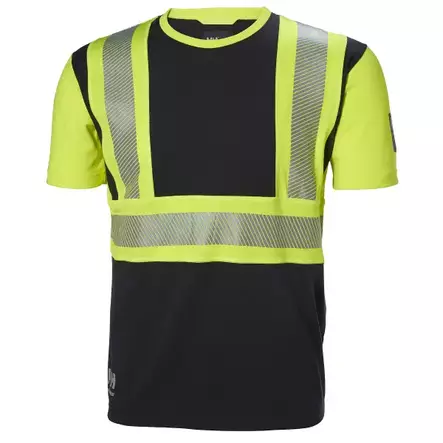 T-PAITA 3XL ICU FL.KELT/MUSTA LK1 EN20471 - T-paidat - 8642 - 1