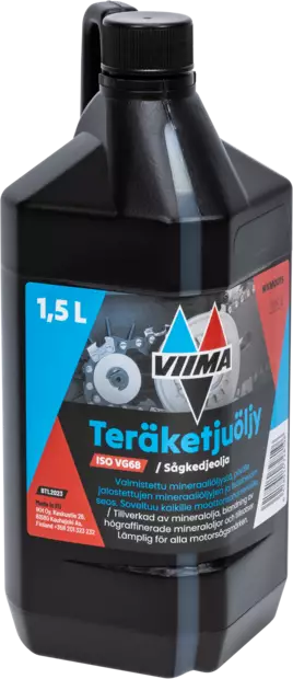 TERÄKETJUÖLJY 1,5L ISO VG68 - Pienkonepolttoaineet ja öljyt - 2822 - 1
