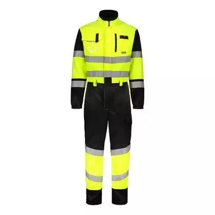 TURVA KOKOHAALARI 60381 KELTA/MUSTA 3XL KOKO - Työhaalarit - 8832 - 1
