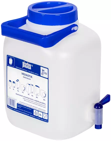 VESIASTIA 5L KÄÄNTÖHANALLA PX011 - Saavit, vesiastiat ja kannut - 3752 - 1