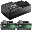 HIKOKI AKKUPAKETTI 36V 2 X BSL36A18X + LATURI UC18YSL3 MV - Akut ja laturit - 1162 - 1