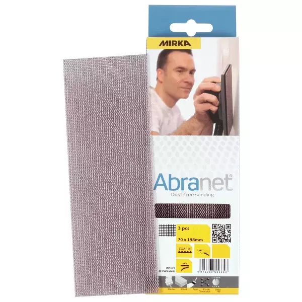 ABRANET 70X198MM P120 MIR1466 MIRKA ABRANET 3KPL - Käsihiomatarvikkeet - 6143 - 1