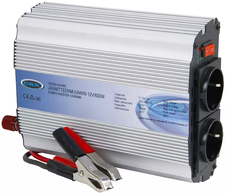 INVERTTERI 12V/230V 600W CRX332 - Autosähkötarvikkeet - 3363 - 1