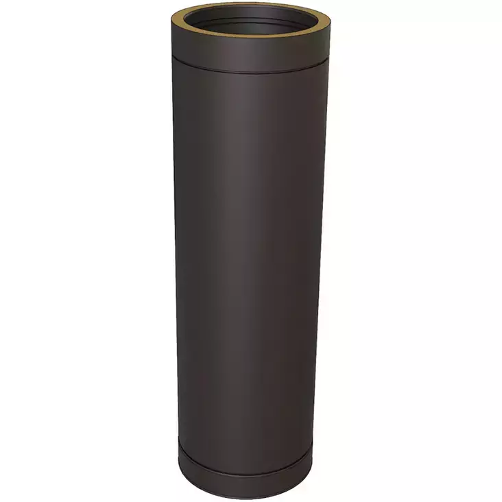 JEREMIAS TAKKAPIIPUN JATKO-OSA 1000mm / ø 150mm MUSTA - Savupiiput - 7033 - 1