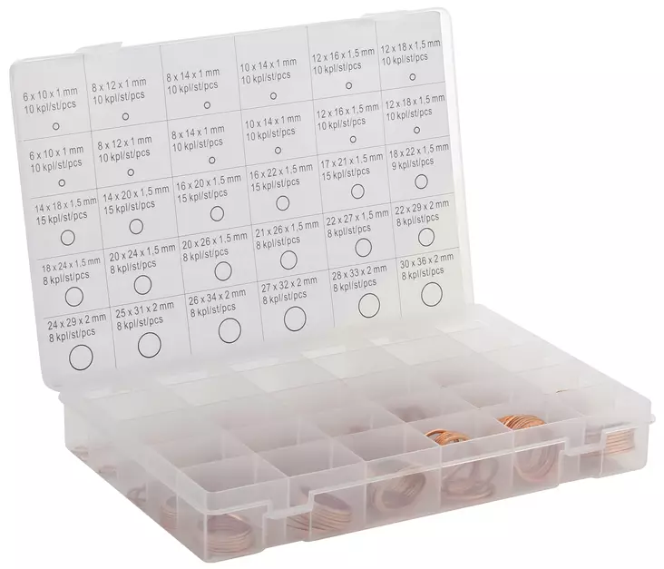 KUPARIALUSLAATTA LAJITELMA 300KPL - Aluslevyt - 1173 - 1