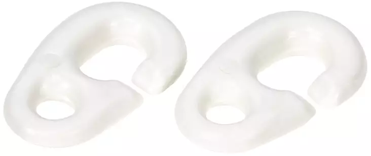 LIPPULUKKO 2KPL MUOVI VALKOINEN - Lipputangot, liput ja tarvikkeet - 2043 - 1