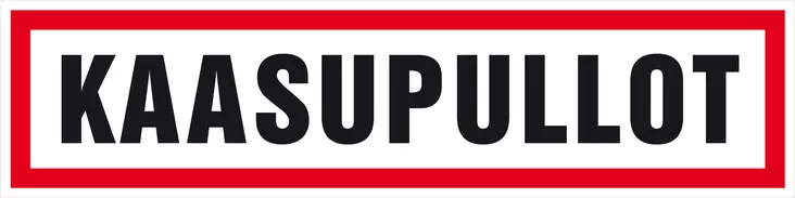OPASTE 400X100 KAASUPULLOT, MUOVI - Kilvet, opasteet ja liikenteenohjaus - 803 - 1