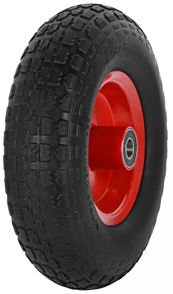 PYÖRÄ TÄYD. 4.00x6 PUHKEAMATON METAL/KUULALAAK. - Kalustepyörät - 2153 - 1