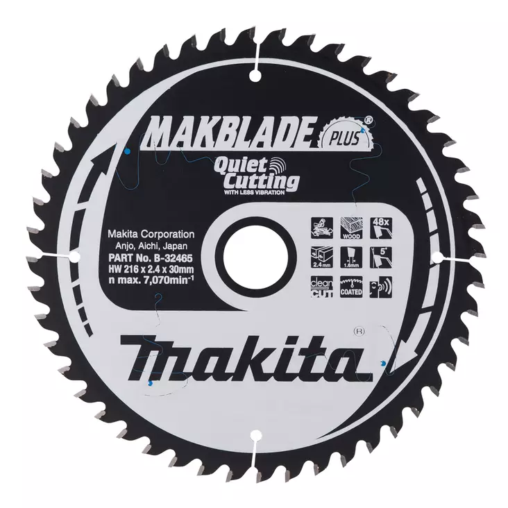 MAKITA PYÖRÖSAHANTERÄ PUULLE 216X30X2,4 Z-48 B-08632 - Pyörösahanterät - 5673 - 1