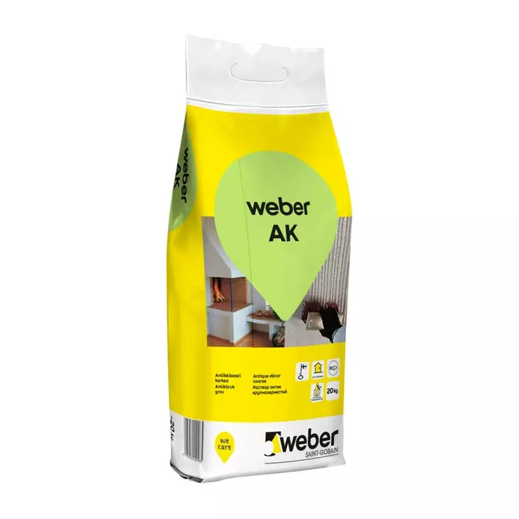 WEBER AK ANTIIKKILAASTI KARKEA 20KG - Tasoitteet - 7243 - 1