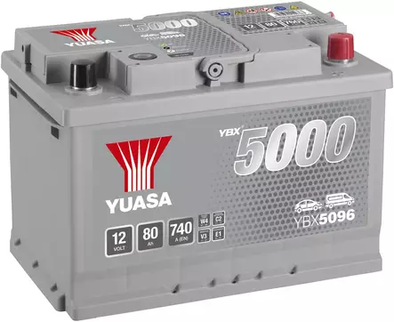 AKKU YUASA 80AH -+ 278X175X190 - Auton akut - 2823 - 1