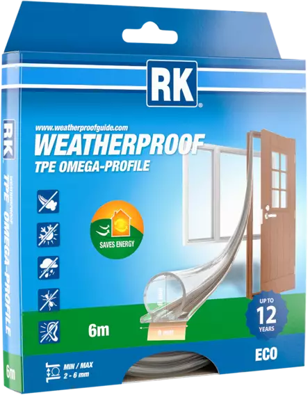 IKKUNA- JA OVITIIVISTE O-PROFIILI 7MM X 6M KIRKAS - Ikkuna- ja ovitiivisteet - 1563 - 1