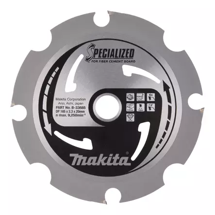 MAKITA PYÖRÖSAHANTERÄ KIVIKUITULEVYLLE 165X20X2,3 Z4 B-33685 - Pyörösahanterät - 8933 - 1