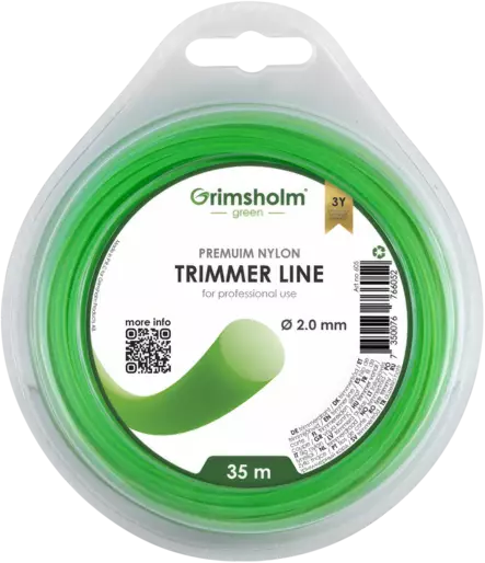 TRIMMERIN SIIMA 2,0MM GH605 GRIMSHOLM 35M PYÖREÄ - Raivaustyökalut ja tarvikkeet - 3543 - 1