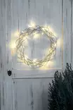 AIRAM MERLIN LED-VALOKRANSSI 30CM HOPEA IP20 - Jouluvalot ja kausivalot - 9623 - 2