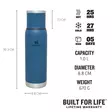 STANLEY ADVENTURE TO-GO TERMOSPULLO 1,0L SININEN - Juomapullot ja termokset - 6583 - 3
