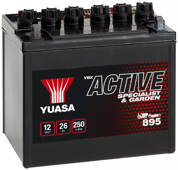 AKKU YUASA MP 26AH - + 187X127X181 - Pienkoneakut - 2974 - 1