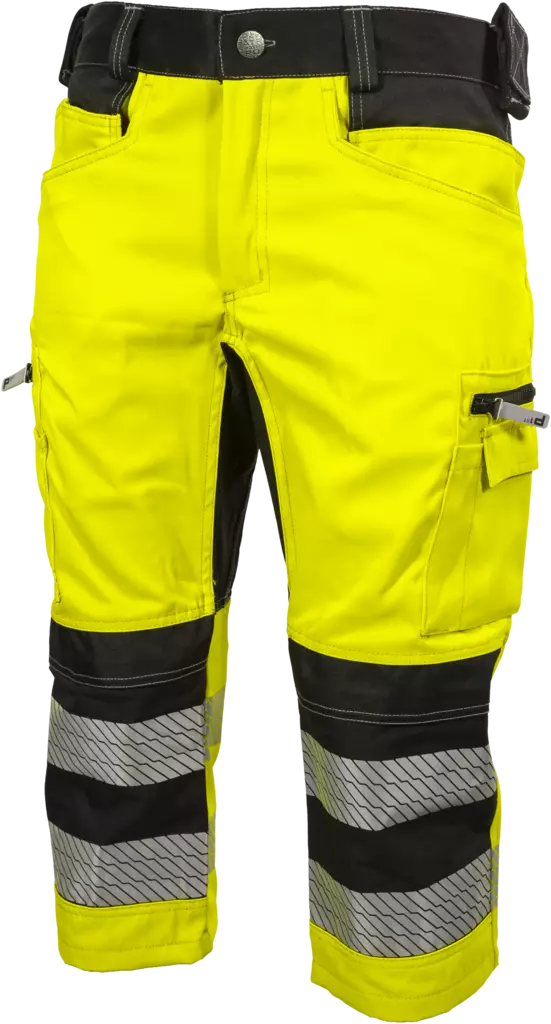 CAPRIT STRETCH RT M MOREENI FL.KELT/MUSTA LK1 EN - Työshortsit - 2214 - 1