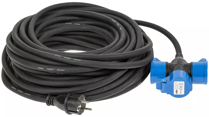 JATKOJOHTO KUMI 3-OS.20M CRX1016 230V 2,5X3 - Jatkojohdot, kelat ja tarvikkeet - 3964 - 1