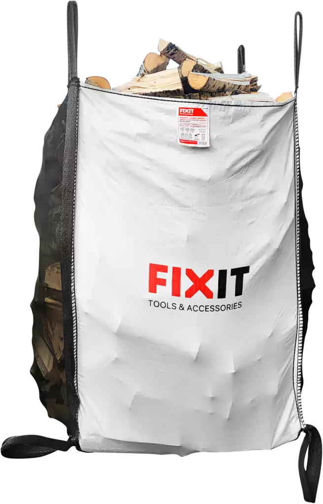 KLAPISÄKKI 96X96X135CM NOSTOKORVAKKEILLA - Halkomakoneet ja klapisäkit - 2234 - 1