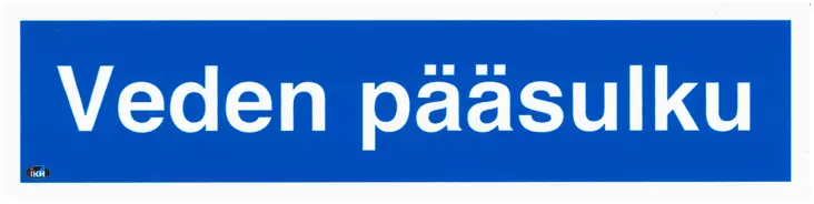 OPASTE VEDEN PÄÄSULKU 200X50 MUOVI - Kilvet, opasteet ja liikenteenohjaus - 234 - 1