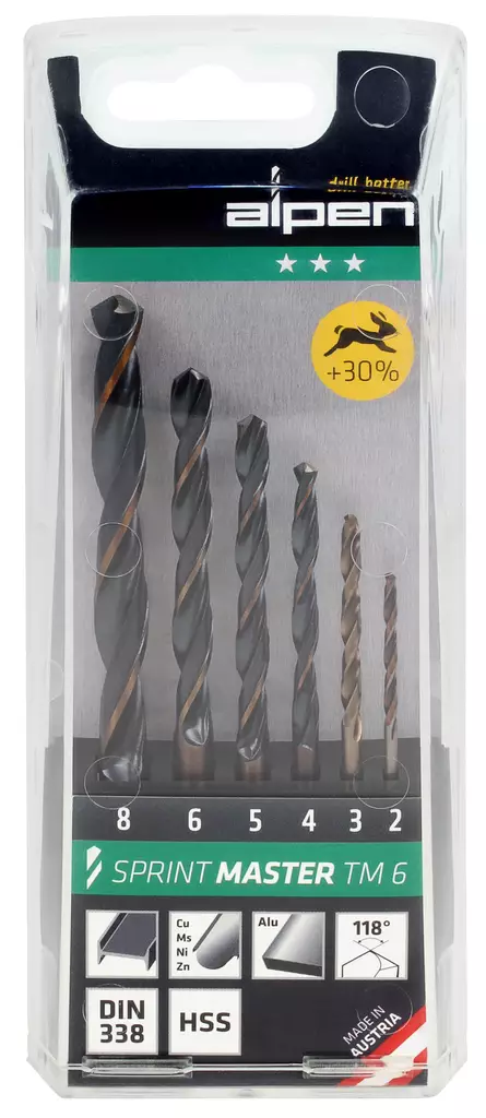 PORANTERÄSARJA 6-OS 2-8MM HSS SPRINT MASTER - Poranterät - 2364 - 1