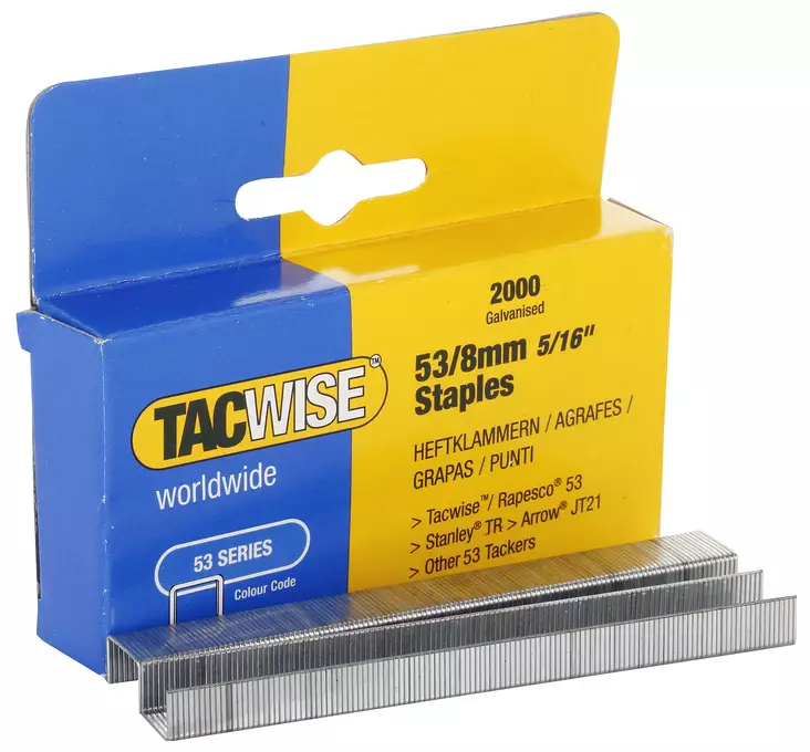 SINKILÄ 2000KPL 53/8MM - Niitit ja sinkilät - 1764 - 1