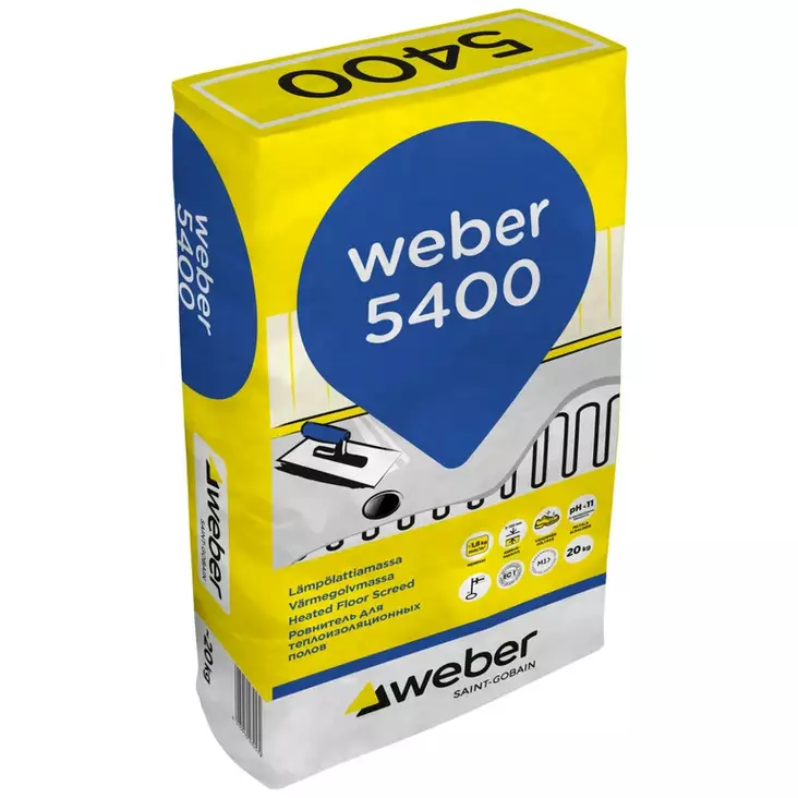 WEBER 5400 LÄMPÖLATTIAMASSA 20KG - Tasoitteet - 7244 - 1