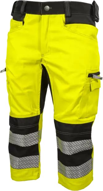 CAPRIT STRETCH RT M MOREENI FL.KELT/MUSTA LK1 EN - Työshortsit - 2214 - 1