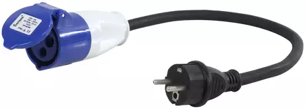CARAVAN-ADAPTERI 0,4M 2,5X3H07RN-F - Jatkojohdot, kelat ja tarvikkeet - 1234 - 1
