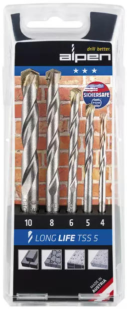 KIVIPORANTERÄSARJA 4-10MM LONG LIFE TSS 5 - Poranterät - 404 - 1