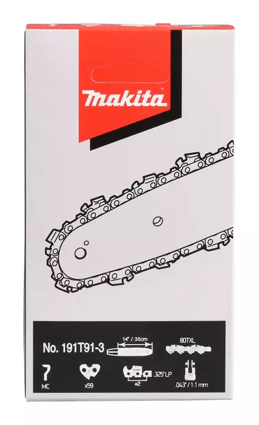 MAKITA TERÄKETJU 14" 191T91-3 UC011G, UC015G, UC025G - Sähkösahojen terät - 8944 - 2