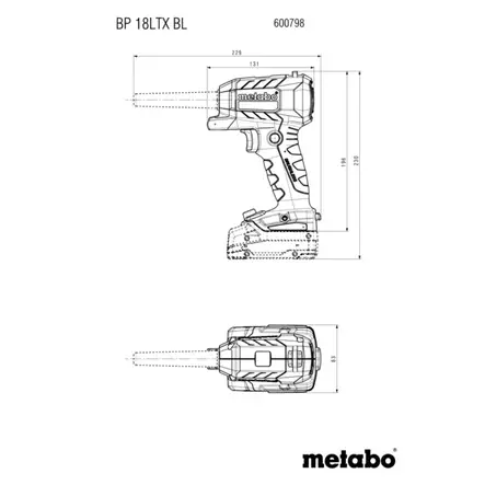 METABO AKKUPUHALLUSPISTOOLI BP 18 LTX BL - Puhaltimet - 5654 - 2