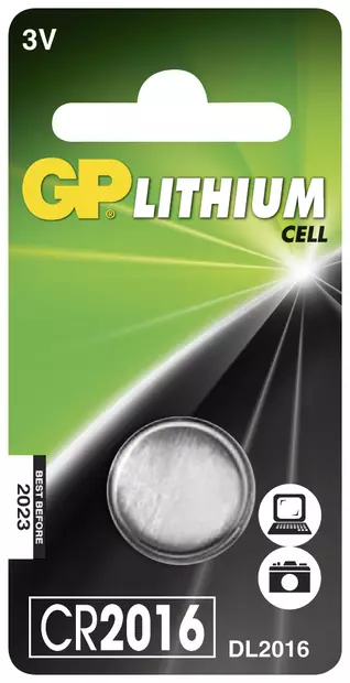 NAPPIPARISTO 3V CR2016 LITHIUM 1KPL - Paristot - 824 - 1