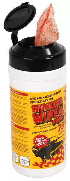 PUHDISTUSPYYHE 75KPL PROF WUNDER WIPES 195X266MM - Ajoneuvojen puhdistus- ja hoitoaineet - 2674 - 1