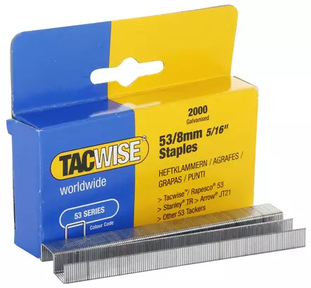 SINKILÄ 2000KPL 53/8MM - Niitit ja sinkilät - 1764 - 1