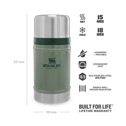 STANLEY LEGENDARY FOOD JAR RUOKATERMOS 0,7L VIHREÄ - Juomapullot ja termokset - 9674 - 2