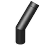 JEREMIAS SAVUPUTKI 45° MUTKA 115mm ø MUSTA - Savupiiput - 7034 - 1