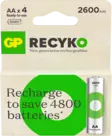 LADATTAVA PARISTO 1,2V AA 2600MAH RECYKO 4KPL - Paristot - 1314 - 1
