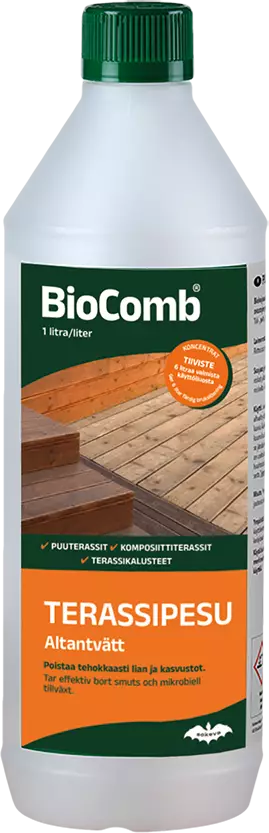 BIOCOMB TERASSIPESU 1L SOKEVA - Maaliohenteet ja pesuaineet - 8205 - 1