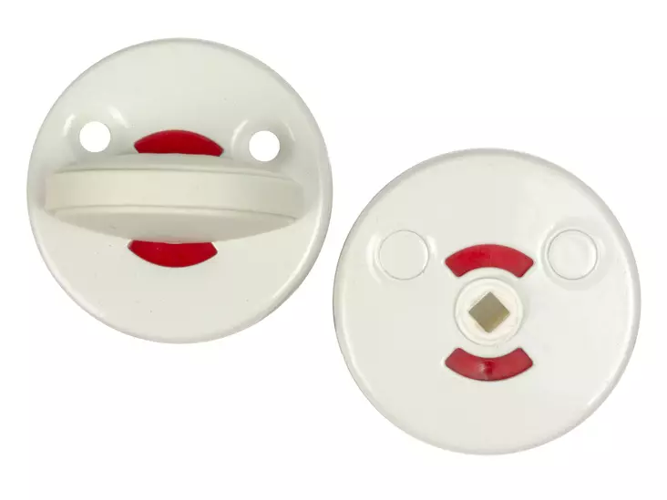 PISLA WC-VÄÄNTÖNUPPI 112 10601540 TERÄS/VALK. - Ovenkahvat ja ovihelat - 4665 - 1
