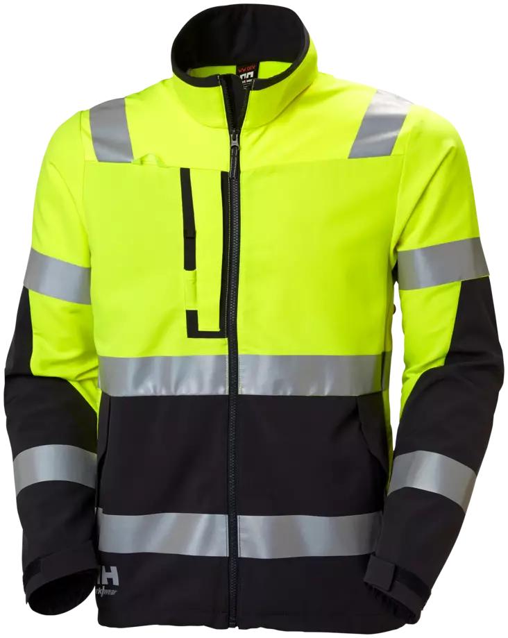 TAKKI STRETCH SOFTSHELL L ALNA 4X FL.KEL/T.HARMAA - Huomiotakit - 1915 - 1