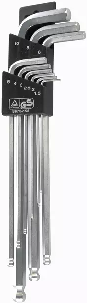 KUUSIOKOLOAVAINSARJA 9-OS. 1,5-10MM - Työkalusarjat - 2985 - 1