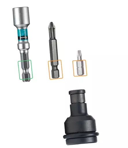 MAKITA BITSIADAPTERI 1/2"->1/4" 134873-0 - Ruuvauskärjet ja ruuvaustarvikkeet - 8915 - 2