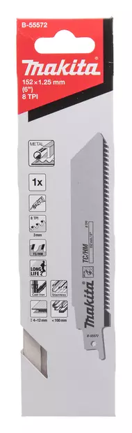 MAKITA PUUKKOSAHANTERÄ 152X1,25MM B-55572 METALLI - Puukkosahanterät - 8935 - 2